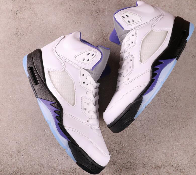 

Men Basketball shoes 5 Concord 5s White Black Outdoor Sports Sneakers DD0587-141 With Box