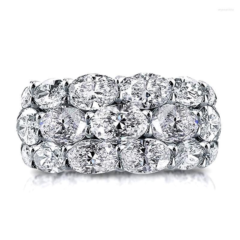 

Wedding Rings Huitan Gorgeous Promise Eternity Accessories For Women Full Crystal Cubic Zirconia High Quality Fashion Jewelry Wynn22