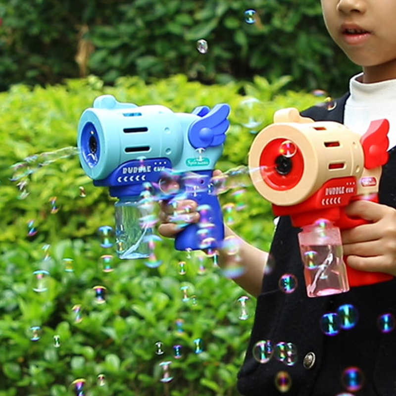 Cute Automatic Kids Princess Game Toy Outdoor Child Soap Bubble Blower Machine Magic Guns Bride Wedding Bubbles-image-769360841
