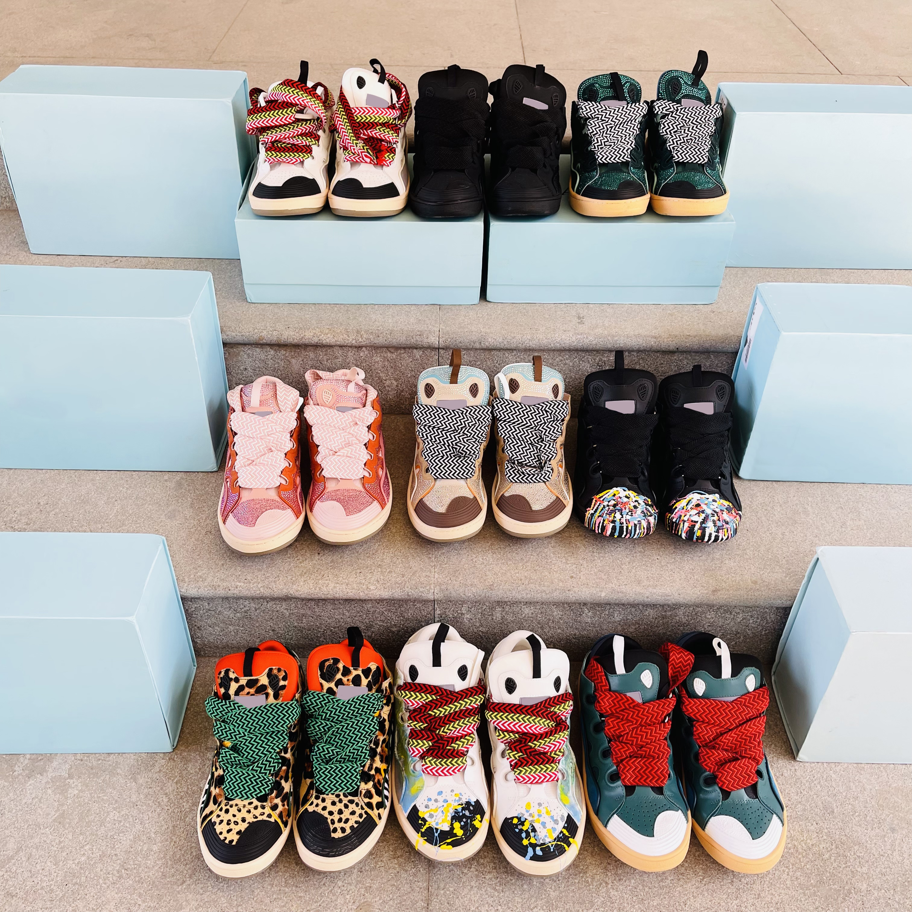 

Curb sneakers Women Luxury Designer Casual Shoes Curb Bumper Burhouse Men Fashion Patchwork Colorful Running Shoe Catwalk Breathable Sneaker 35-46