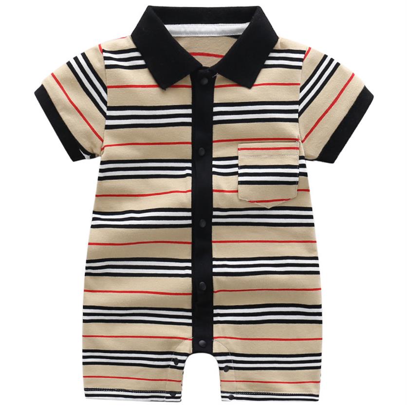 

Retail/whole baby boys Striped casual knitted romper infant  kids gentleman thin cotton one-piece onesies Jumpsuits chi3101, See the picture