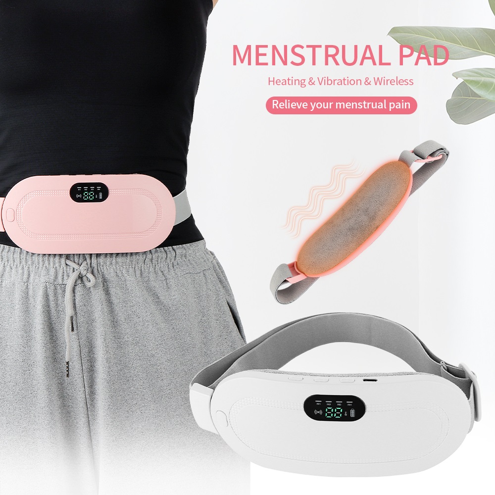 

Lady Menstrual Heating Pad Warm Palace Belt Relieve Menstrual Pain Hot Compress Massager Uterus Cold Dysmenorrhea Relieving Belt