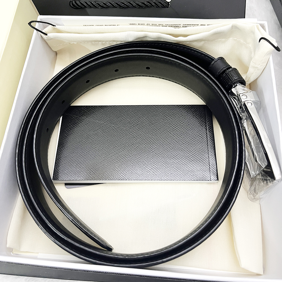 

Luxury Belts for Men High Quality With Original Box Top Gift, Black
