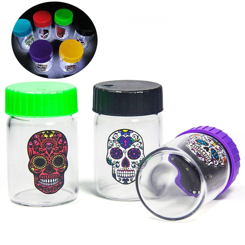 

LED Storage Jar Container Mag Bag Glowing Vacuum Bottle for Dry Herb Tobacco