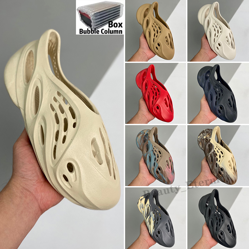 Designer Slides Slippers Men Women Cream Clay Shoes Ochre Vermillion MXT Moon Gray MX Mineral Blue Bone White Pure Resin Slide Sandals 36-47