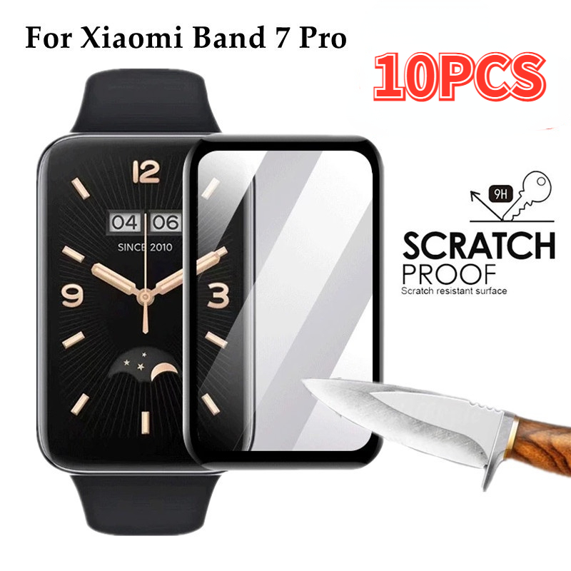 10 pièces Film de protection pour Xiaomi Mi Band 7 Pro protecteur d'écran couverture complète protection pour miband 7 pro accessoires en verre s