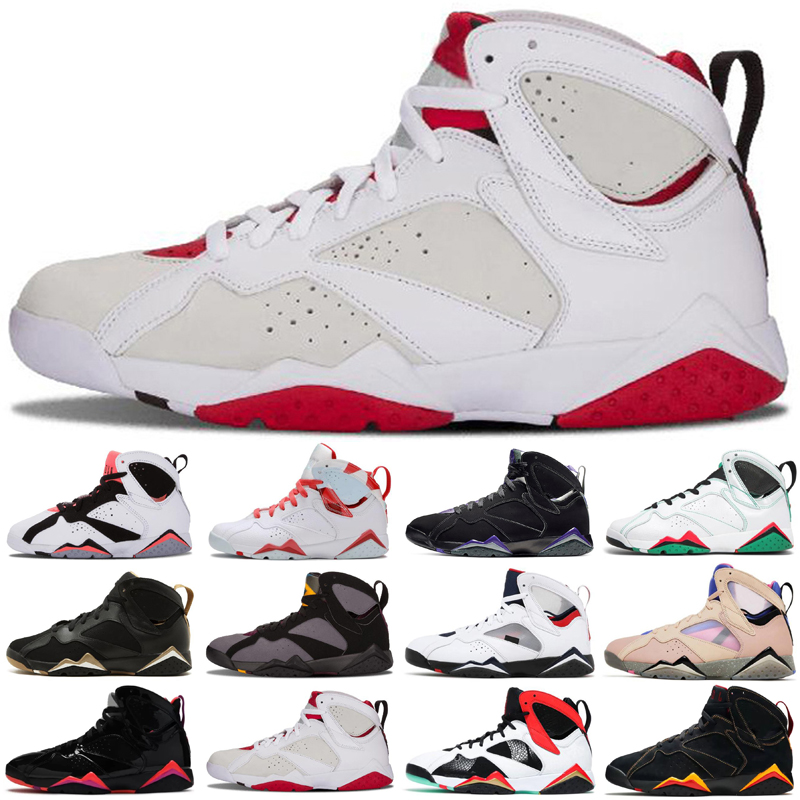 

2022 Top Fashion 7s Bordeaux Hare Raptor Ray Allen Basketball Shoes Men 7 Flint Patta Sweater Barcelona French Blue Pure Money Sneakers Size 36-47, As photo 12
