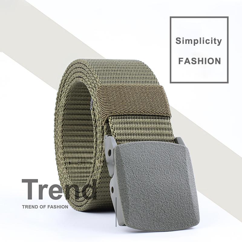 

Belts ITSSIBUK Fashion Canvas Belt For Both Men And Women Outdoor Leisure Quick Dry Military Training BeltBelts, Black