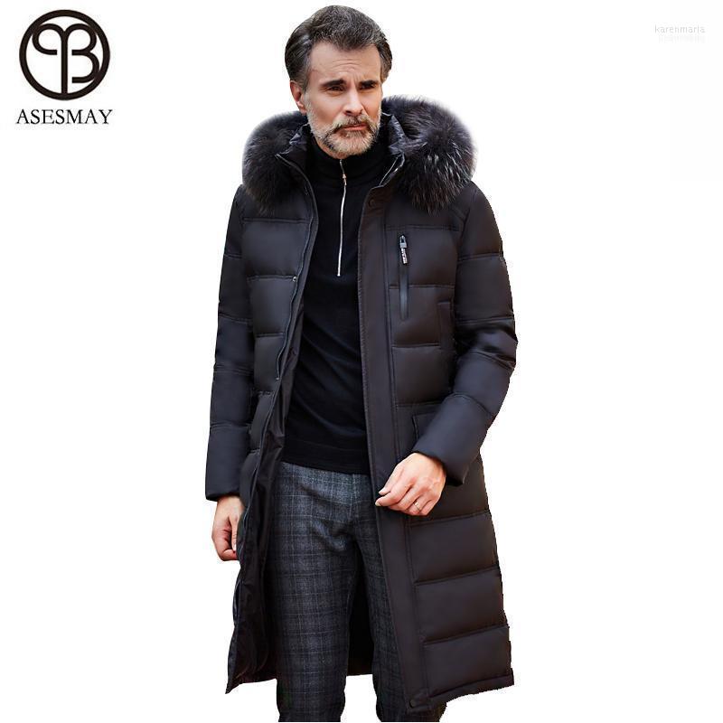 

Men' Down & Parkas Asesmay 2022 Men Jacket Brand Clothing High Quality X-long Hoodies Parka Winter Feather Russian Coat Thick Warm1 Kare22, Black