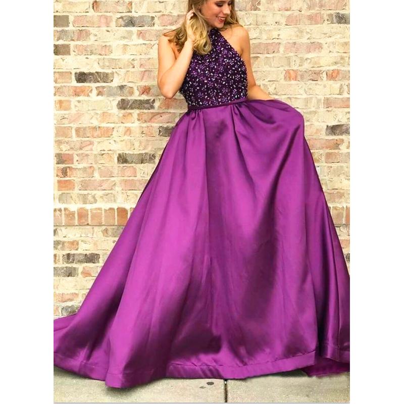 

Party Dresses Sexy Formal Dress Sleeveless Prom Simple Satin With Beading For Women Vestidos De NocheParty, Beige