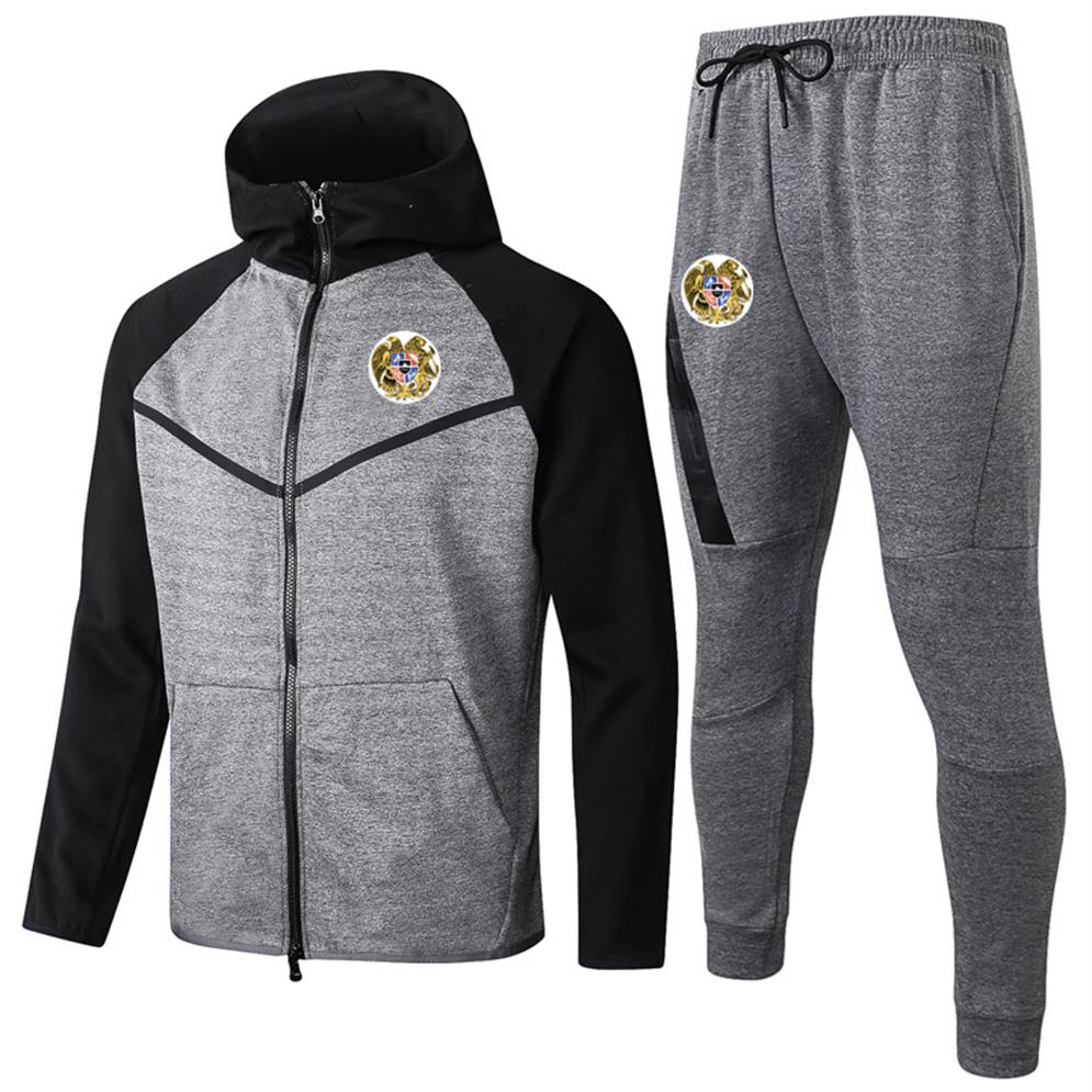 

2020 Armenia national team soccer Hoodie Sweatshirt Tracksuit Sets winter mens casual sports hooded training sportswear suits Runn307u