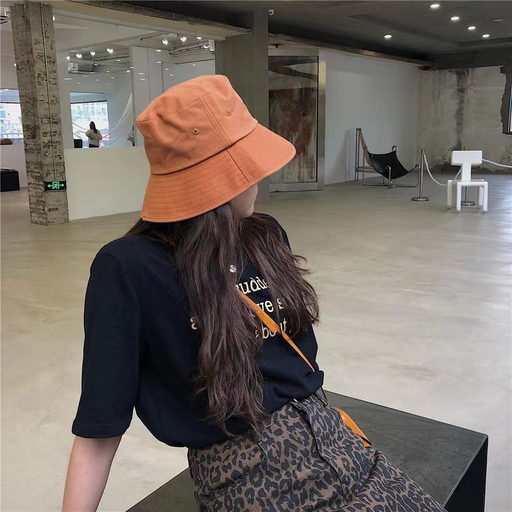 

Summer versatile fisherman hatt Bucket Hat Summer No Face Faceless cap Cotton Double Layer Fabric Sunscreen Hats, Tibetan green