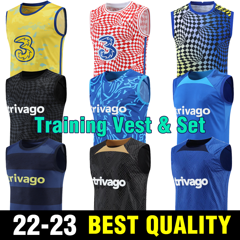 

2022 2023 KANTE KOVACIC LUKAKU Training Wear Vest kit Mens Soccer Jerseys PULISIC MENDY ZIYECH Football Shirt Sleeveless