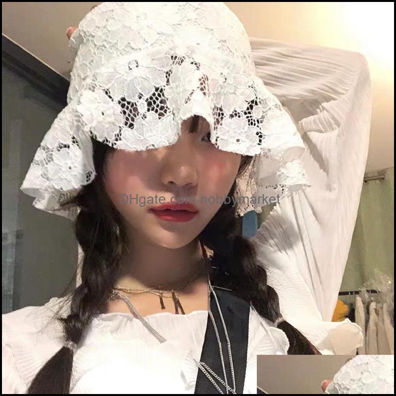 

Today To Be A Fairy ~ Vintage Temperament Lace Fishermans Summer Light Sun Hat Children Drop Delivery 2021 Wide Brim Hats Caps Hats Scarv
