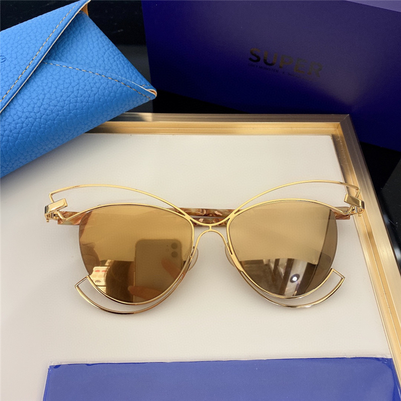 

SUPER SUNG SS1004 Sunglasses For Men Women Summer Style Anti-Ultraviolet Retro Plate Round Frame Random Box