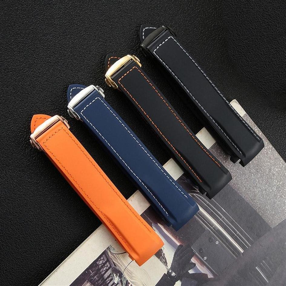 

New Fashion Brand Substitute Omega Silicone Strap Haima Speedmaster 007 Cosmic Ocean Waterproof Rubber Strap 20 / 22mm228c