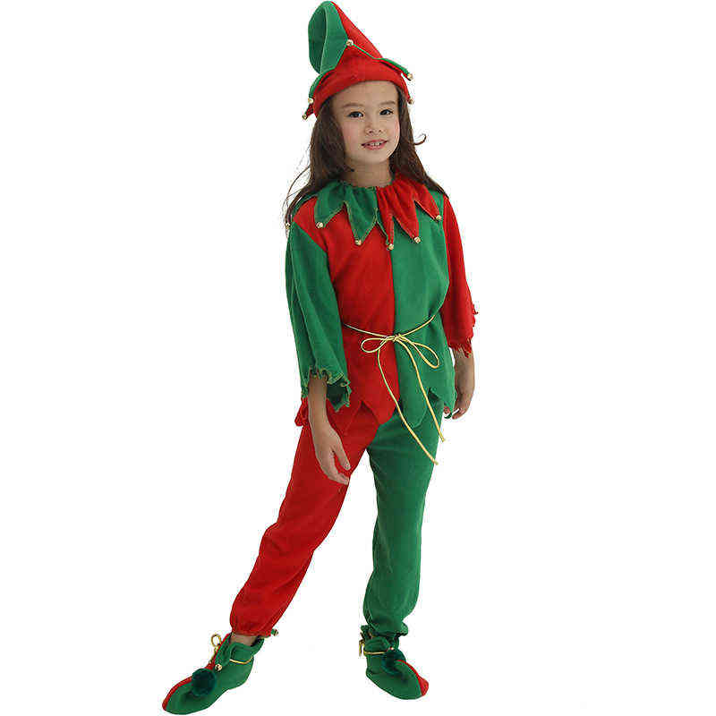 

Family Holiday Party Christmas Dress Up Come Christmas Elf Kids Set cosplay comes anime cosplay L220715