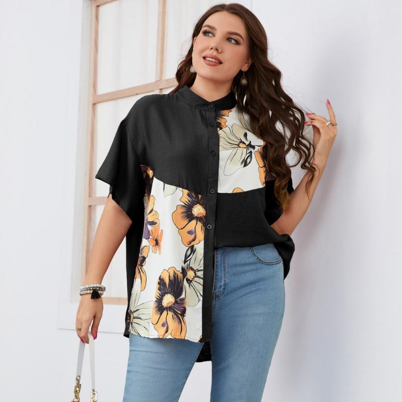 

Ethnic Clothing African Clothes Blouses Shirts For Women Turn Down Collar Short Sleeve Summer Casual Africa TunicEthnic