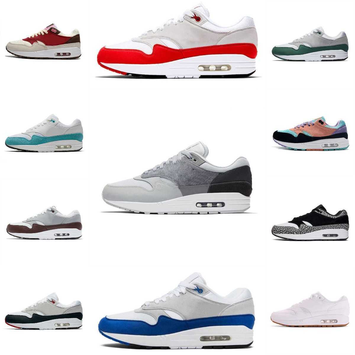 

High Quality 1 Men Women Running Shoes Patta Aqua Noise Black Grey Monarch Night Maroon Baroque Brown Cave Stone Saturn Gold London Cushion Mens Sports Sneakers S55, Please contact us