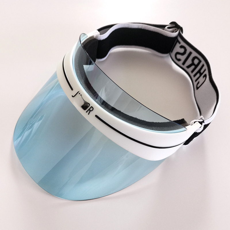 

Summer Visors Transparent Anti Ultraviolet Plastic Cap, Yellow