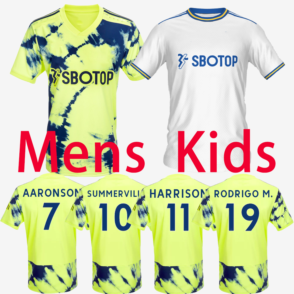 

Top quality 22 23 Men KIDS kit Soccer jersey Leeds AARONSON SINISTERRA ADAMS KRISTENSEN ROCA BAMFORD HARRISON KOCH 2022 2023 football shirt United uniforms utd boy, 2022/2023 home