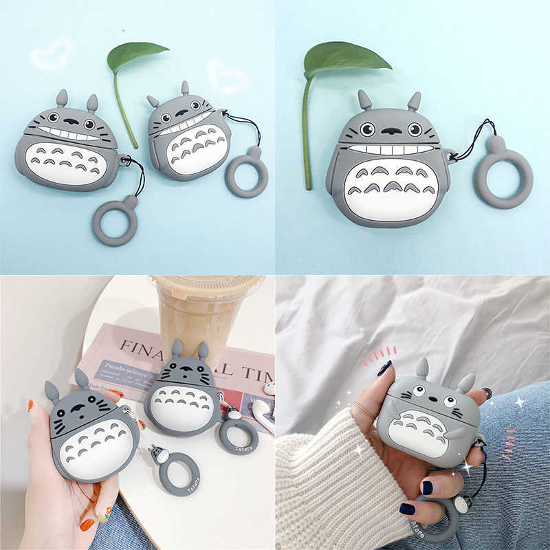 AIRPODS 1 2 3 PRO CASE Coque Silicone Housse Chinchilla est Apple Airpods 1 et 2 Professionnel, Kawaii Cat, Casque sans fil et Airpods Profession