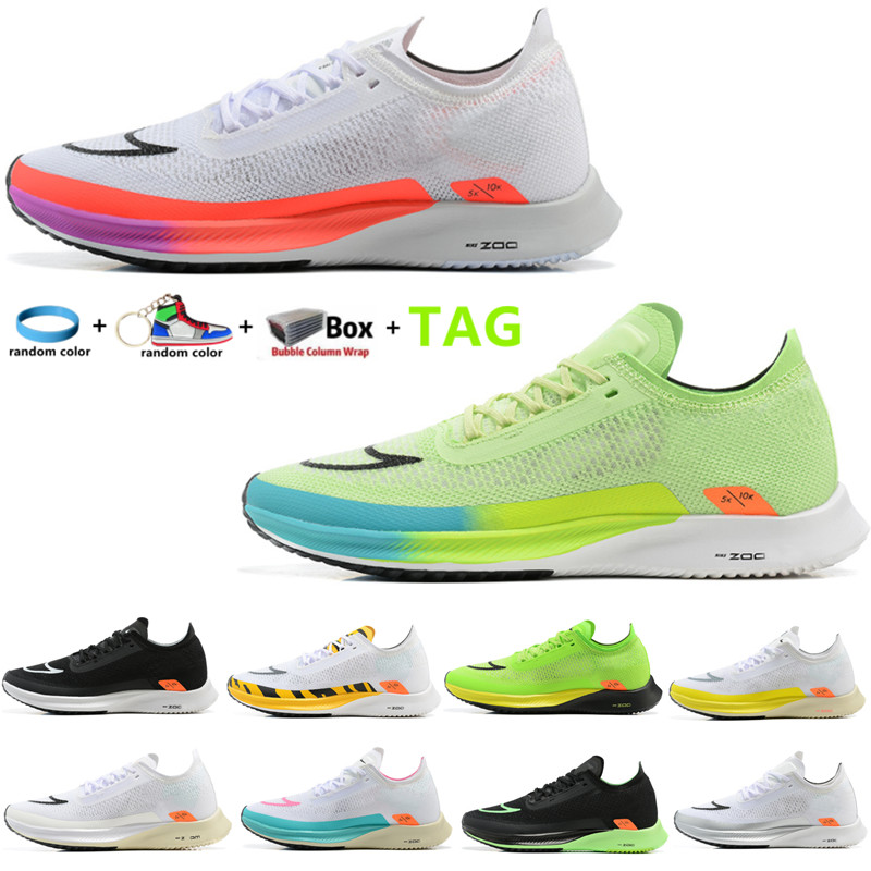 

2022 Lightweight Streakfly Men Women Racer Running Shoes White Flash Crimson White Photon Dust Unisex Breathable Sport Trainer Sneakers Size:36-45, Shoebox