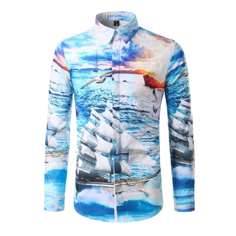 

Men's Casual Shirts WZ1001 Fashion 2022 Runway Luxury European Design Party Style Clothing, As pic