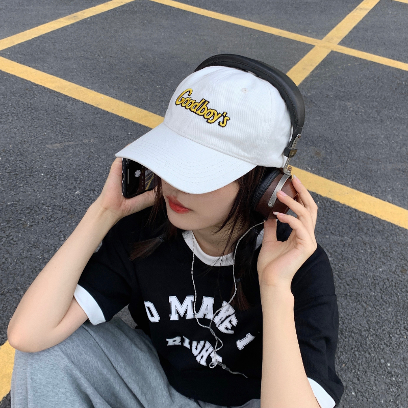 

Goodboys Couple Peaked Cap Casual Curved Brim Spring and Autumn Embroidered Alphabet Baseball Caps Summer Outdoor Fashion Wild Student Sun Hat, Hahah