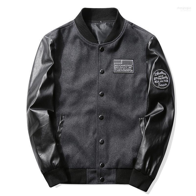 

Men's Jackets Men Jacket 2022 Spring Autumn Casual Baseball Zipper High Quality Mens And Coats KXP18 J12-201, Black