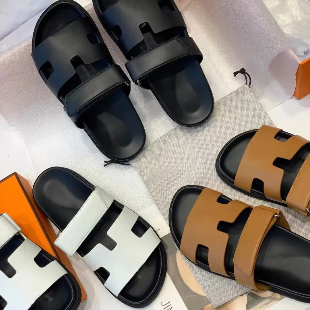 

Top Quality Designer Sandals Chypre Slippers Beach Classic Flat Sandal Luxury Summer Lady Leather Flip Flops Men Women Slides