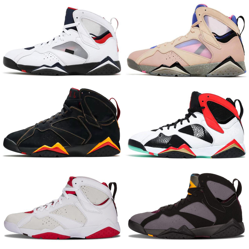 

2022 Top Quality Jumpman 7 8 Citrus Basketball Shoes 7s Leather Hare Flint 8s Aqua Raid South Beach Three Peat Reflective mens trainers Sports Sneakers Size 36-47, As photo 10