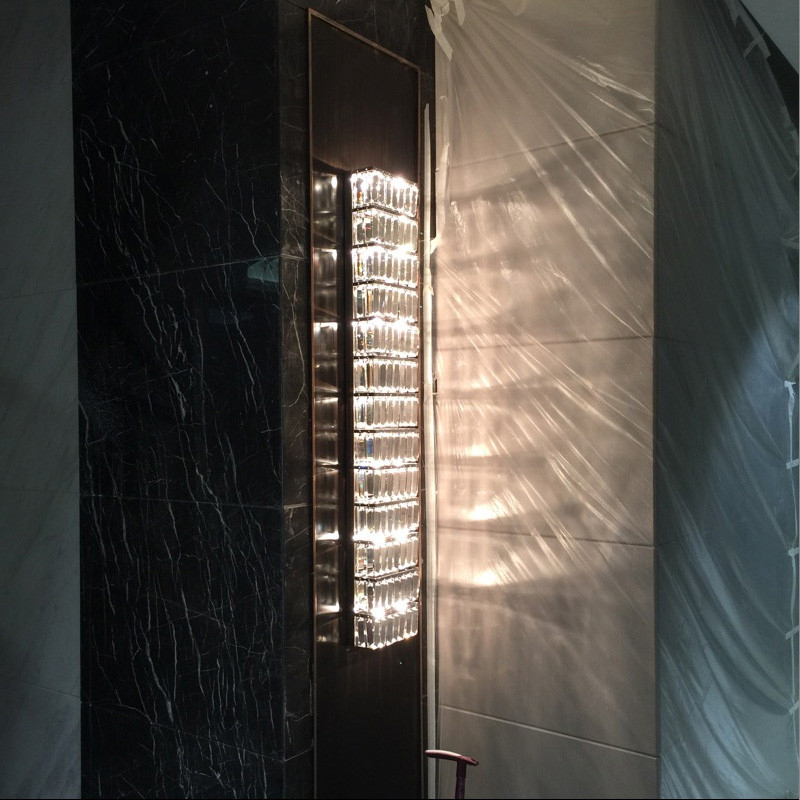 Modern Crystal Wall Lamps Luxury Led Wall Light Indoor Silver Sconce Living Room Bedroom Bedside Lamp Chrome Home Decor Luminarias Hallway-image-396541504