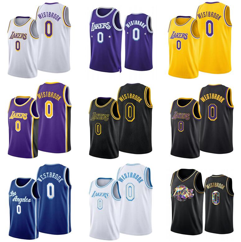 

0 Westbrook Basketball Jersey Men Youth S-XXL white city version jerseys in stock, With logo