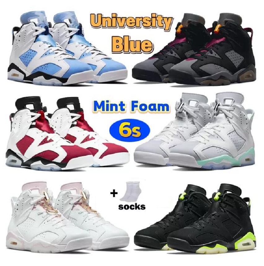 

Big girl 6 High Basketball shoes Bordeaux 6s Mint Foam Electric Green Midnight Navy DMP UNC carmine Cactus tinker Kids trainers alternate Hare sport sneakers