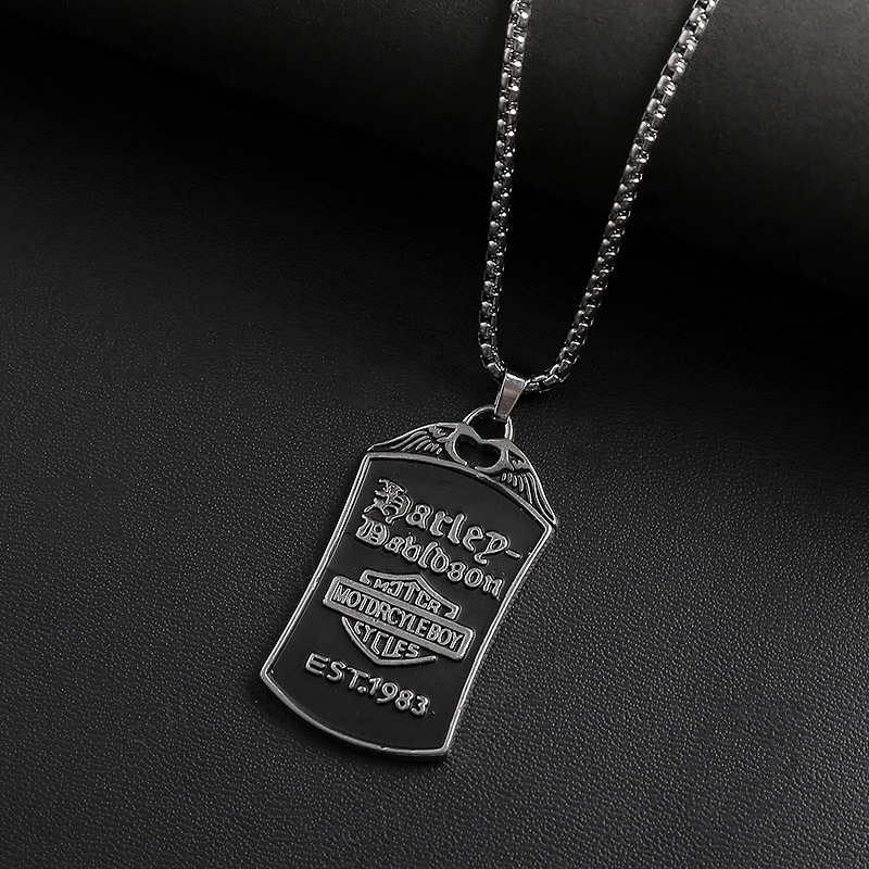 

New Steel Necklace Street Trend Brand Necklace Simple Personality