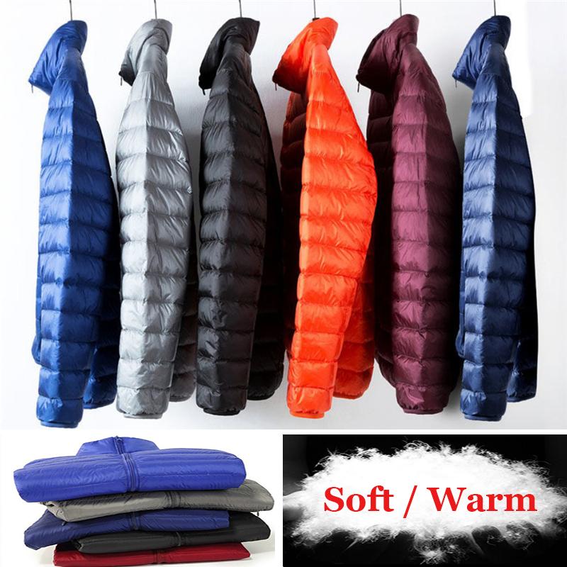 

Men's Down & Parkas Ultralight Warm Jacket Men 2022 Autumn Winter Stand-up Collar Short Coats Windproof Breathable Overcoat Doudoune Homme, Black coats