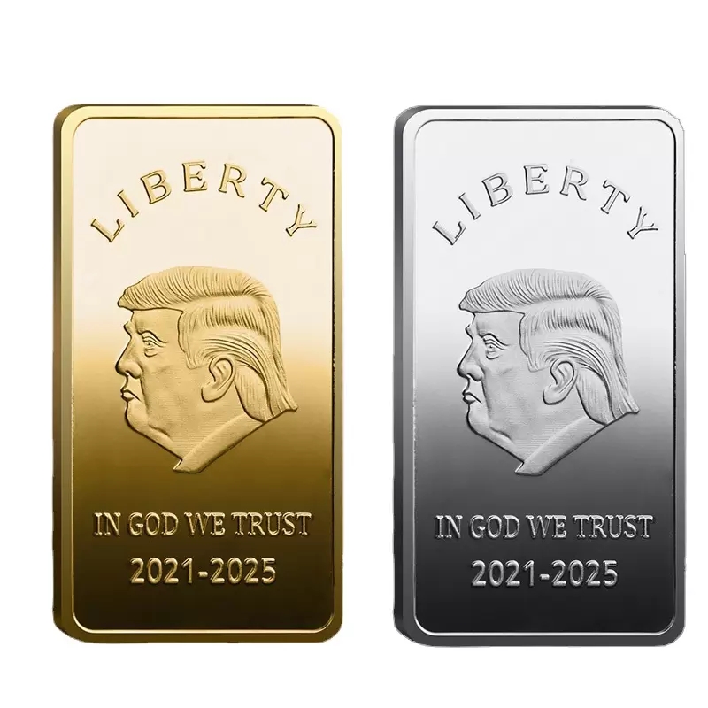Autres arts et artisanat Donald Trump Commémoratifs Coin Party Supplies 2021-2025 American Président General Élections Gold Coins Silver Badge Metal Craft 4 Styles