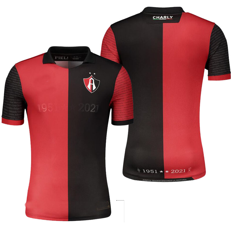 

liga mx 22 23 Atlas FC soccer jersey Commorative Kit home 2022 2023 winning special edition Julián Quiñones Jeremy Márquez Gonzalo Maroni football shirts