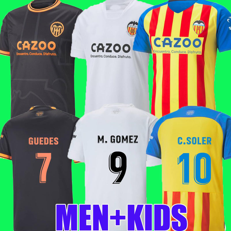 

22 23 valencia soccer jerseys GUEDES GAMEIRO camisetas de futbol Hugo Duro Gaya M.Gomez men kids kit football shirts 2022 2023 Rivero C.SOLER Cheryshev home AWAY third, Third kdids