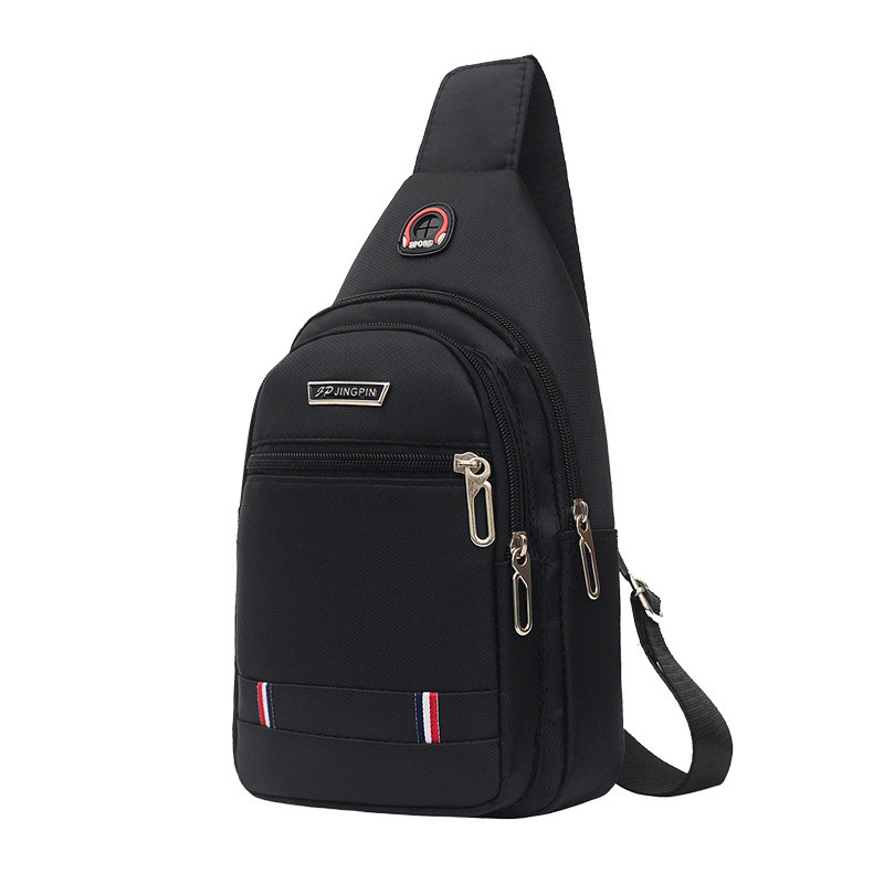 

Men Women Fashion Unisex Chest Bag Nylon Cross Body Bags Dark blue Black Brown Outdoor sports shoulder bag High-capacity 5921