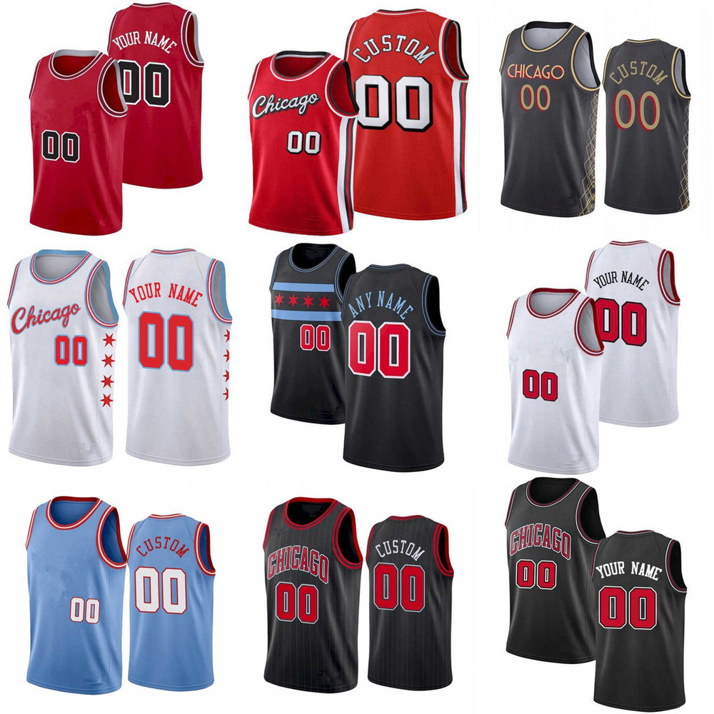 

75th Custom Mens Womens Chicago''Bulls''Jersey 11 DeMar DeRozan 9 Nikola Vucevic Zach 8 LaVine Alex 6 Caruso Basketball Jerseys, Color