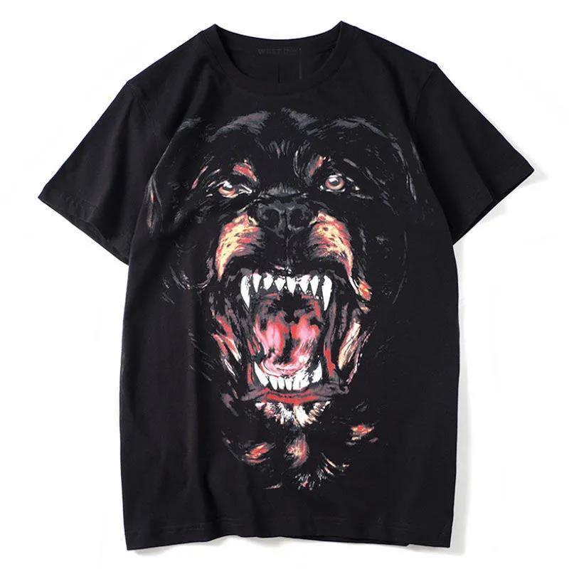2022 Mens T Shirt Designer For Men TShirts Summer TShirt Couples Dog shark Print Short Sleeve Tees Streetwear Luxury Man Womens Fashion Graffiti