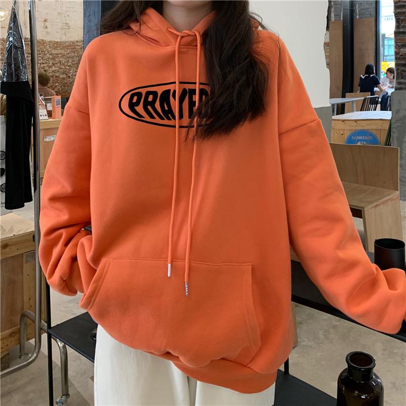 

Women's Hoodies & Sweatshirts Korean Fashion Sweatshirt Woman Winter Warm Plus Fleece Clothes Letter Print Sudaderas Para Mujer Oversized Ho, Ht