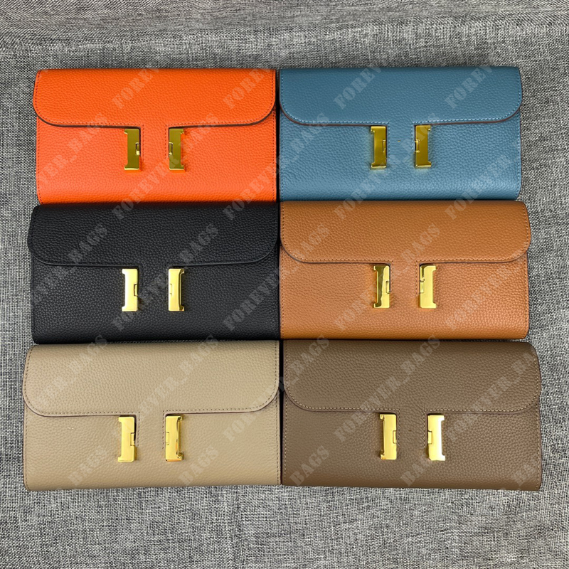 

2023 Designer Wallet Tago Leather H Gold Clasp Flap Envelope Handbag Long Wallets Women Card Holder Coin Pouch Designers Passport Holder 020, H1#