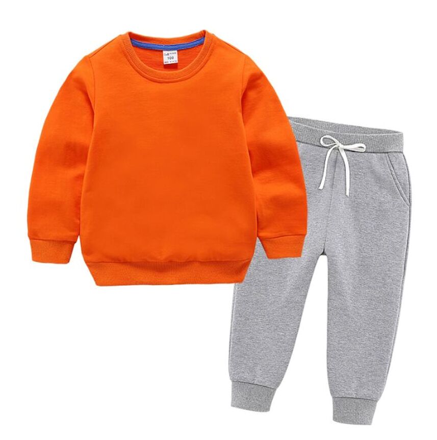 Children's Brand Tracksuit Sets Boys and Girls Sports Suits Spring Sweatshirt Hoodie Outdoor Causal Clothes 2 Piece Teenager Set 2-8 Years-image-759350216