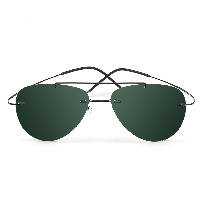 

Sunglasses Men Rimless Titanium Frame Polarized Sunglasses for Women Luxury Designer Sport UV400 Lens Eyeglasses Frameless Colorful Fashion Shades