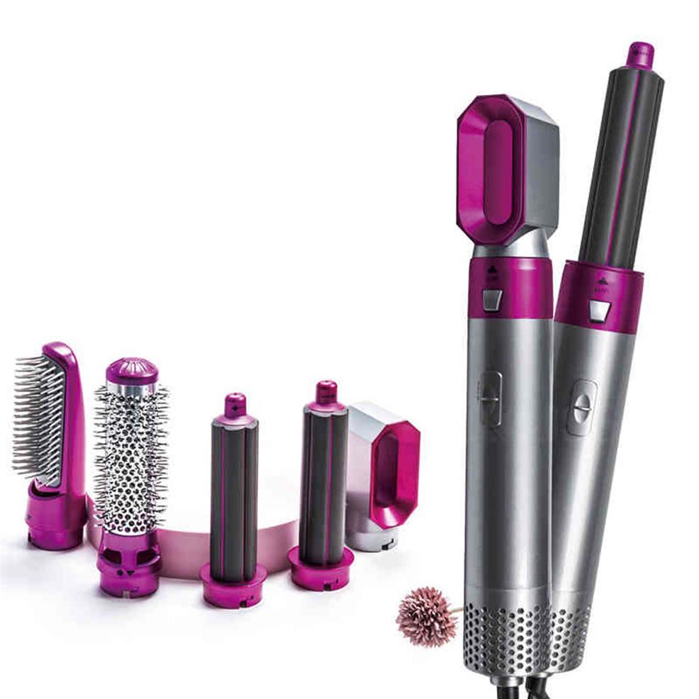 

5 IN 1 Hair Dryer Air Brush Multi Function Electric Hair Curling Iron Barber Salon Curly Iron Home Use Blow Dryer Brush319Z