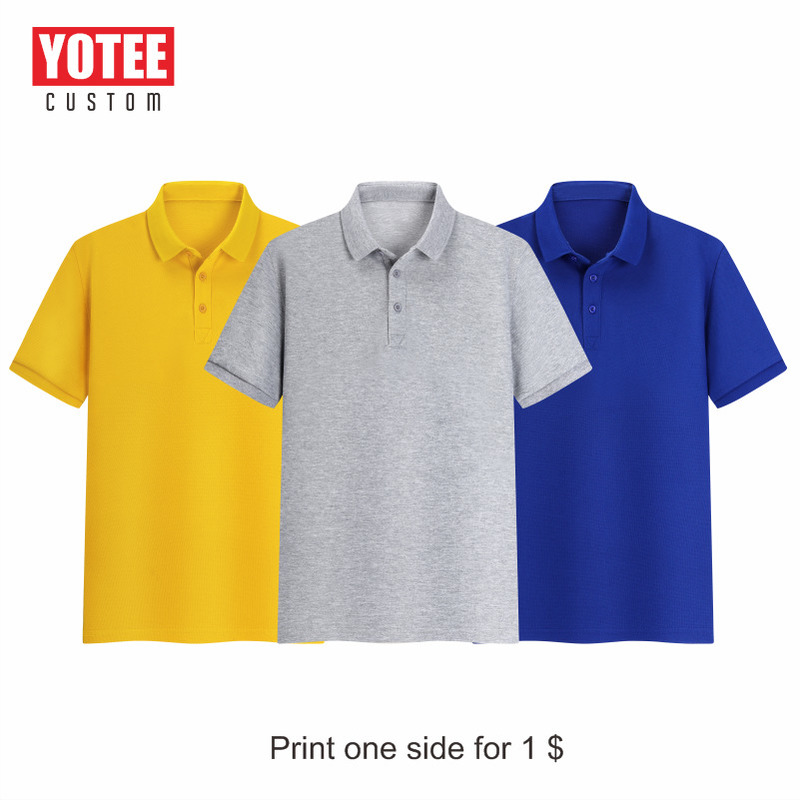 POLO d'été de haute qualité, couleur unie, chemise à revers polyvalente, groupe d'impression brodée personnalisée, 220608