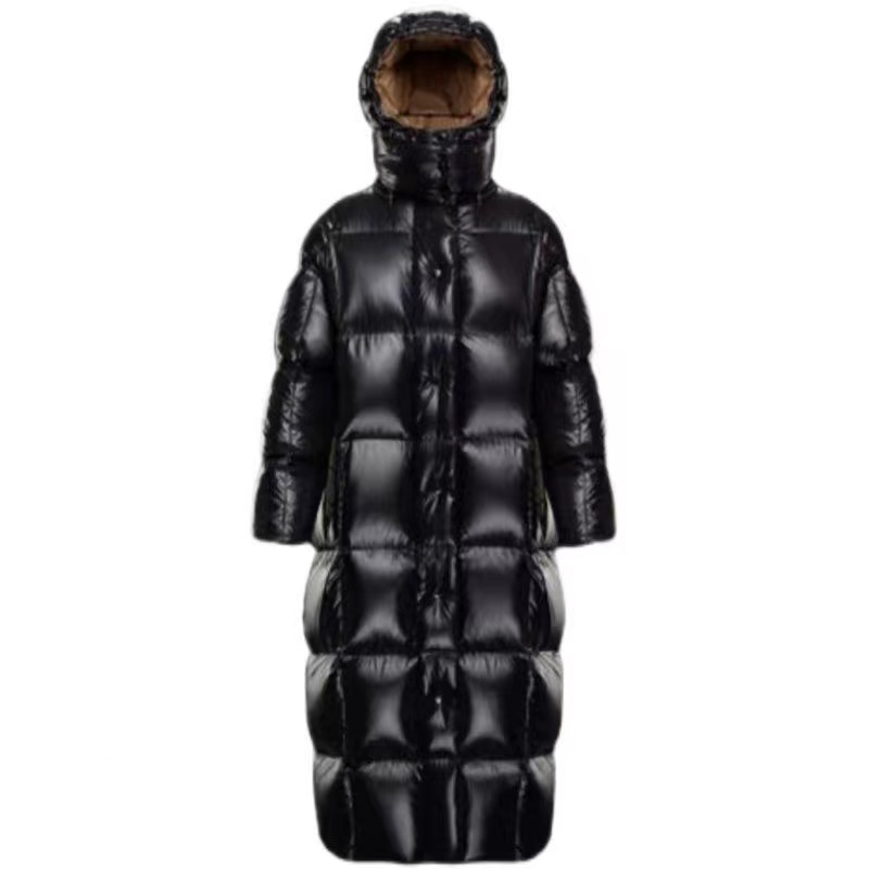 

Women's Winter oversized Parnaiba Down Coat Black Hooded Quilted Puffer Jacket